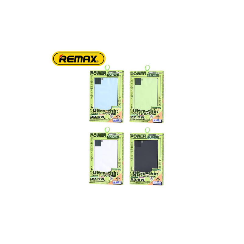 REMAX FP-8 22.5W Ultra-Thin Fast Charging Power Bank – 10000mAh